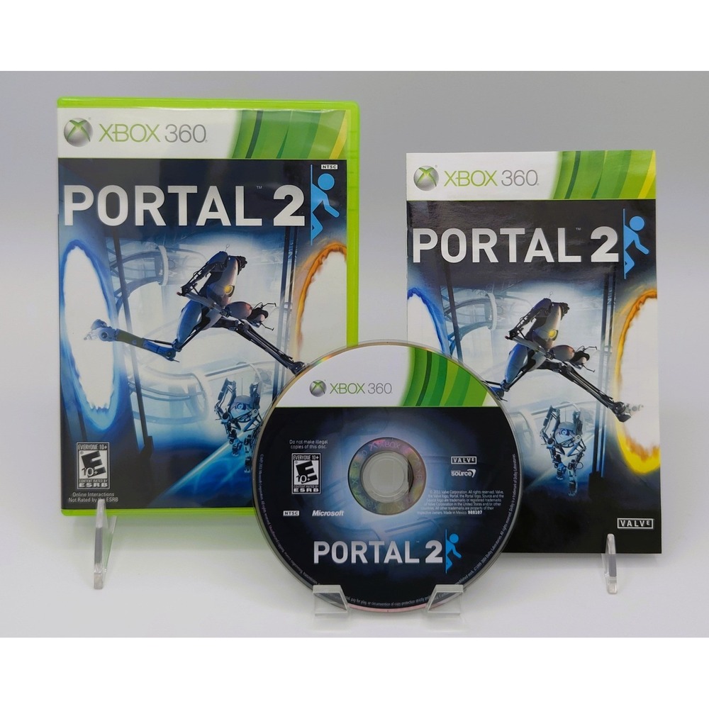 Portal 2 (2011) - Microsoft Xbox 360 - Complete CIB w/ Manual - Tested & Works